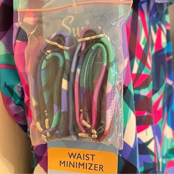 Swim‎ Solutions Waist Minimizer Tropical Print One piece Swimsuit NWT Size 18 - Picture 9 of 10